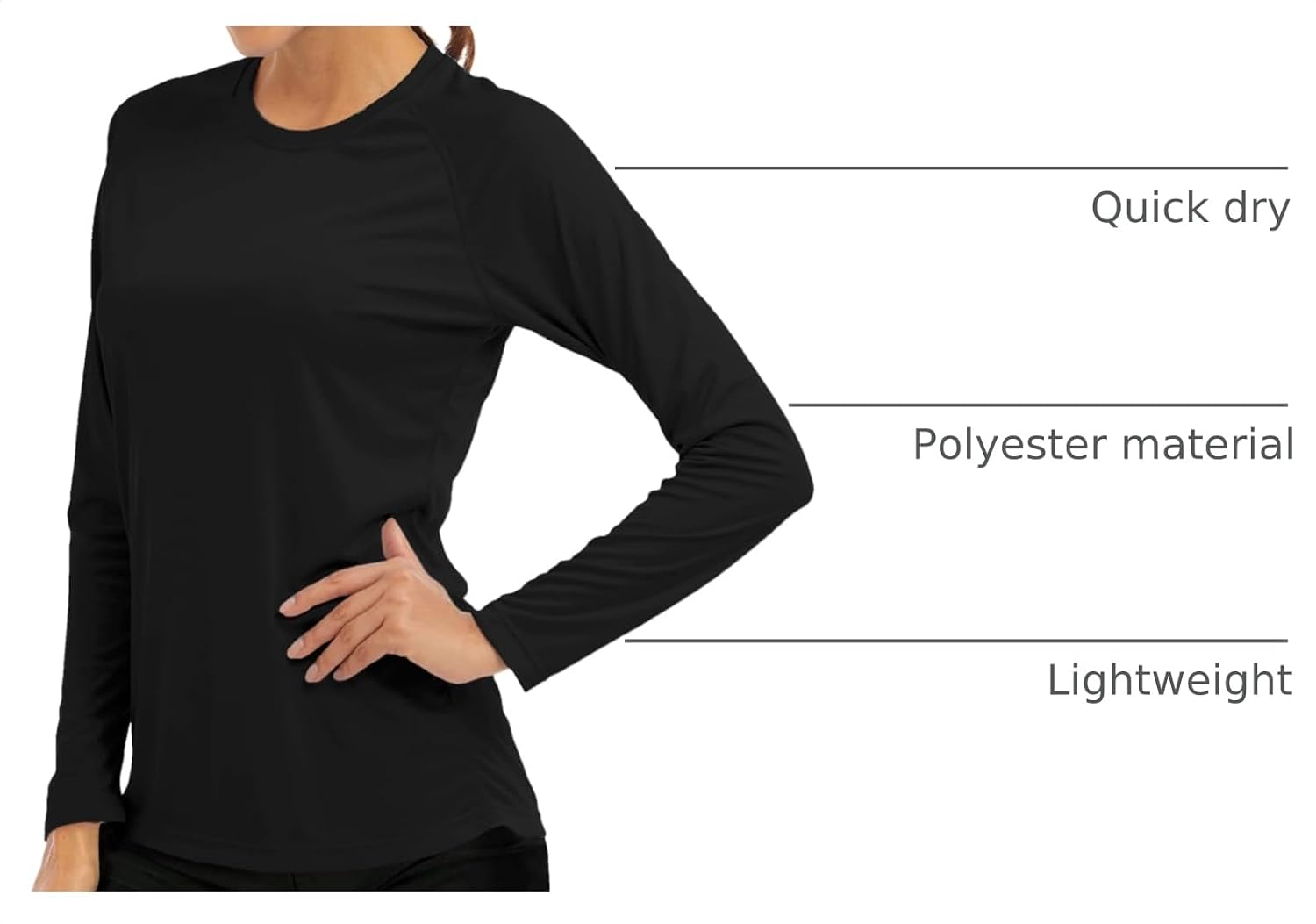 Thumbnail 3 de MAGCOMSEN Women’s Long Sleeve UPF 50+ Sun Protection Shirt for Hiking, Fishing, and Workouts