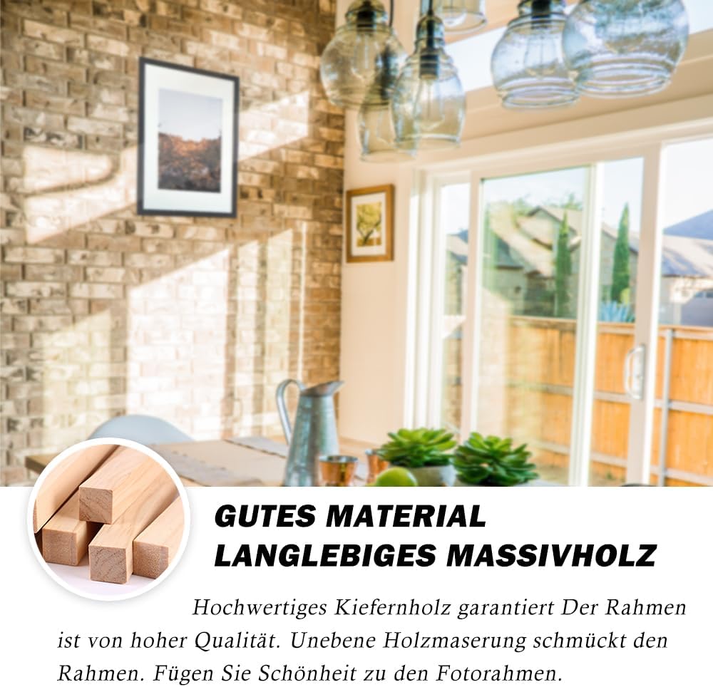 Thumbnail 4 de RUN HELIX Bilderrahmen 40x60 Schwarz mit Acrylglas und Passepartout (für Poster, Bilder & Diplome)