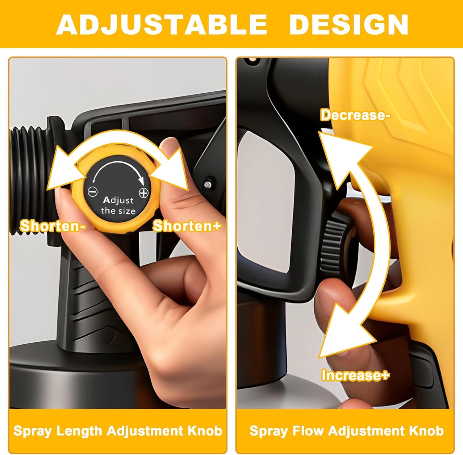 Thumbnail 4 de ROTTOGOON Electric Fence Paint Sprayer 550W (1400ml) with 5 Nozzles and 3 Spray Patterns