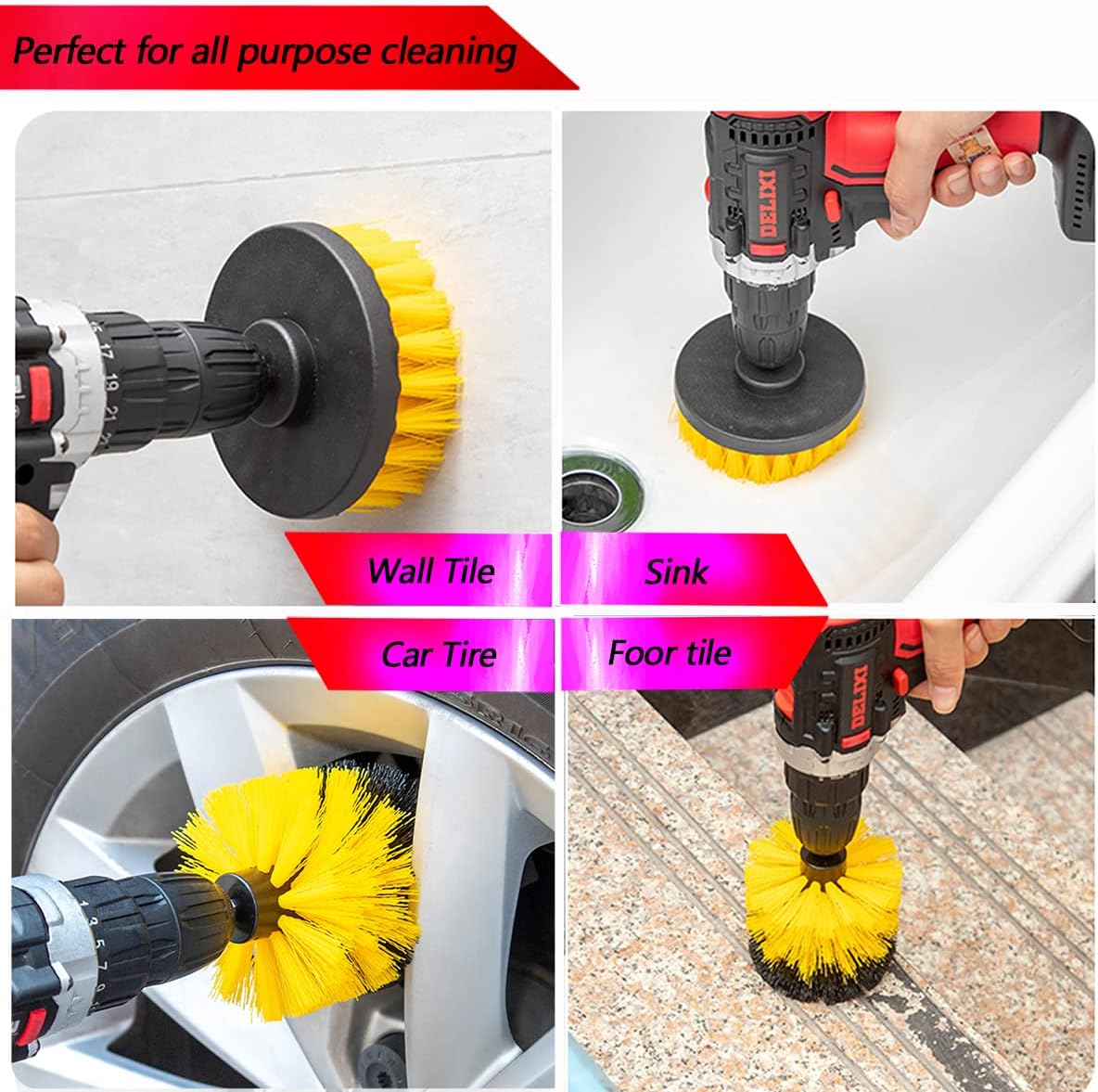 Thumbnail 3 de 20Pcs Drill Brush Attachment Set for cleaning