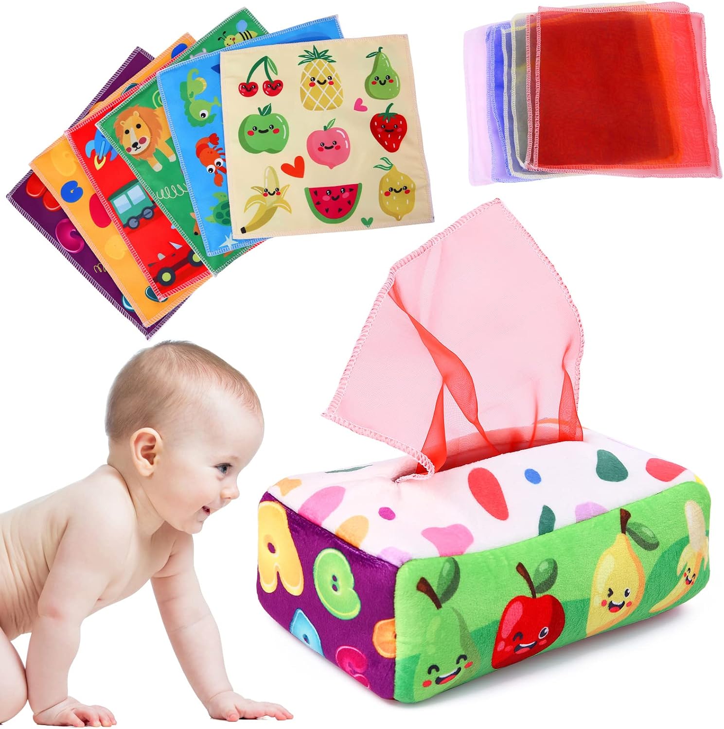 Detalle de YOGINGO Tissue Box Toy for 6–12 Months