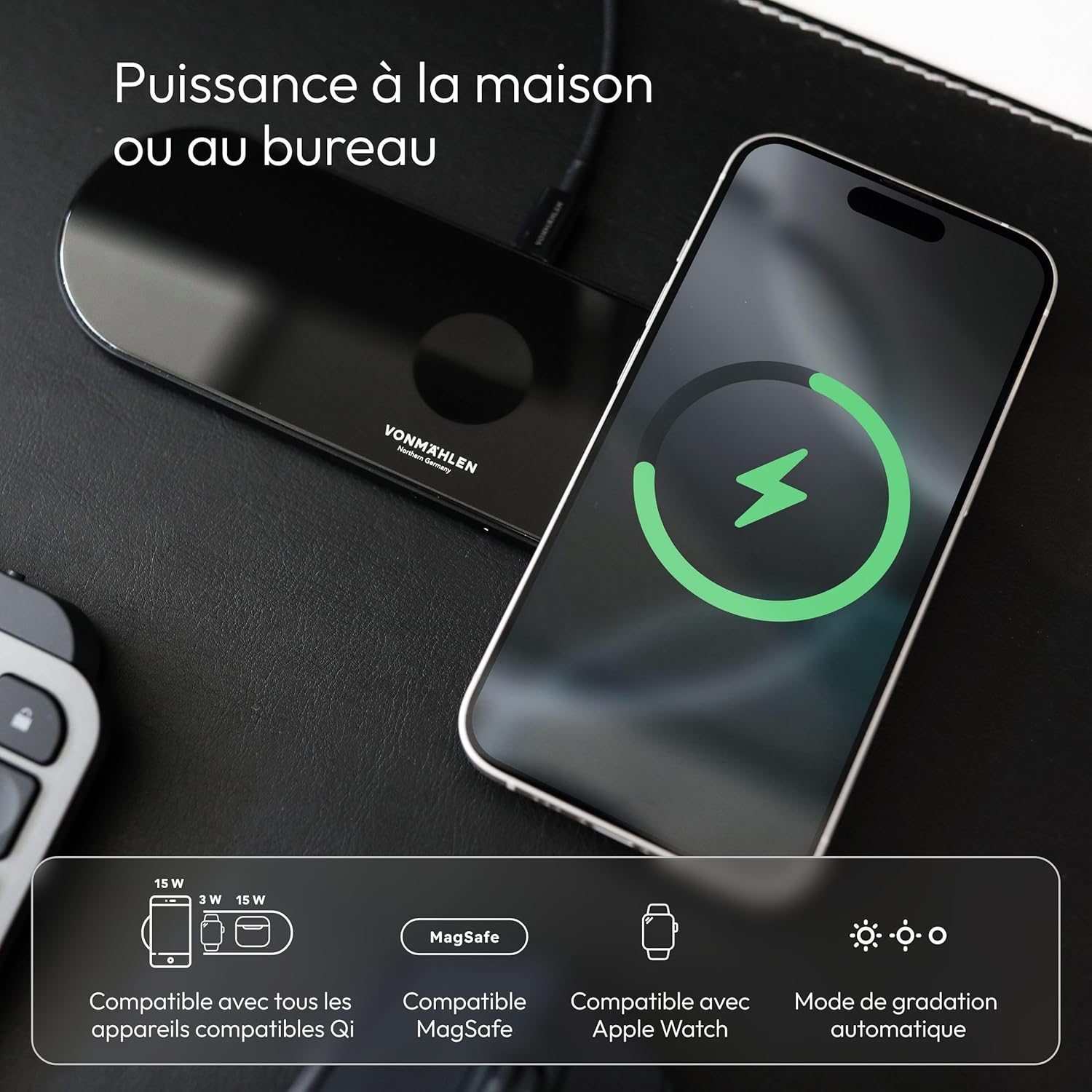 Thumbnail 1 de Vonmählen Aura Home: Station de Recharge sans Fil 3 en 1 compatible MagSafe