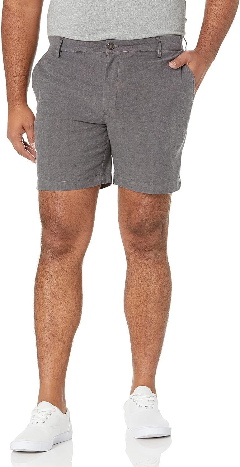 Detalle de Amazon Essentials Slim Fit 7-Inch Oxford Shorts for Men