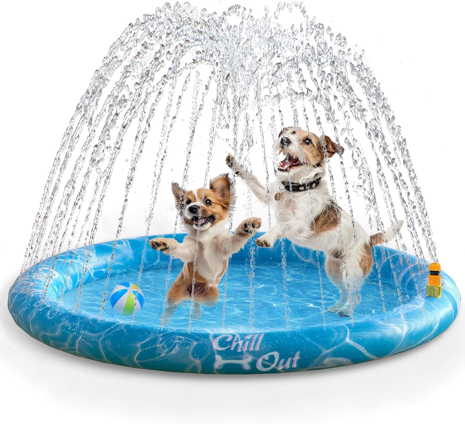 Detalle de ALL FOR PAWS Large Sprinkler Pad Mat (100cm) – Outdoor Dog Cooling Splash Pad