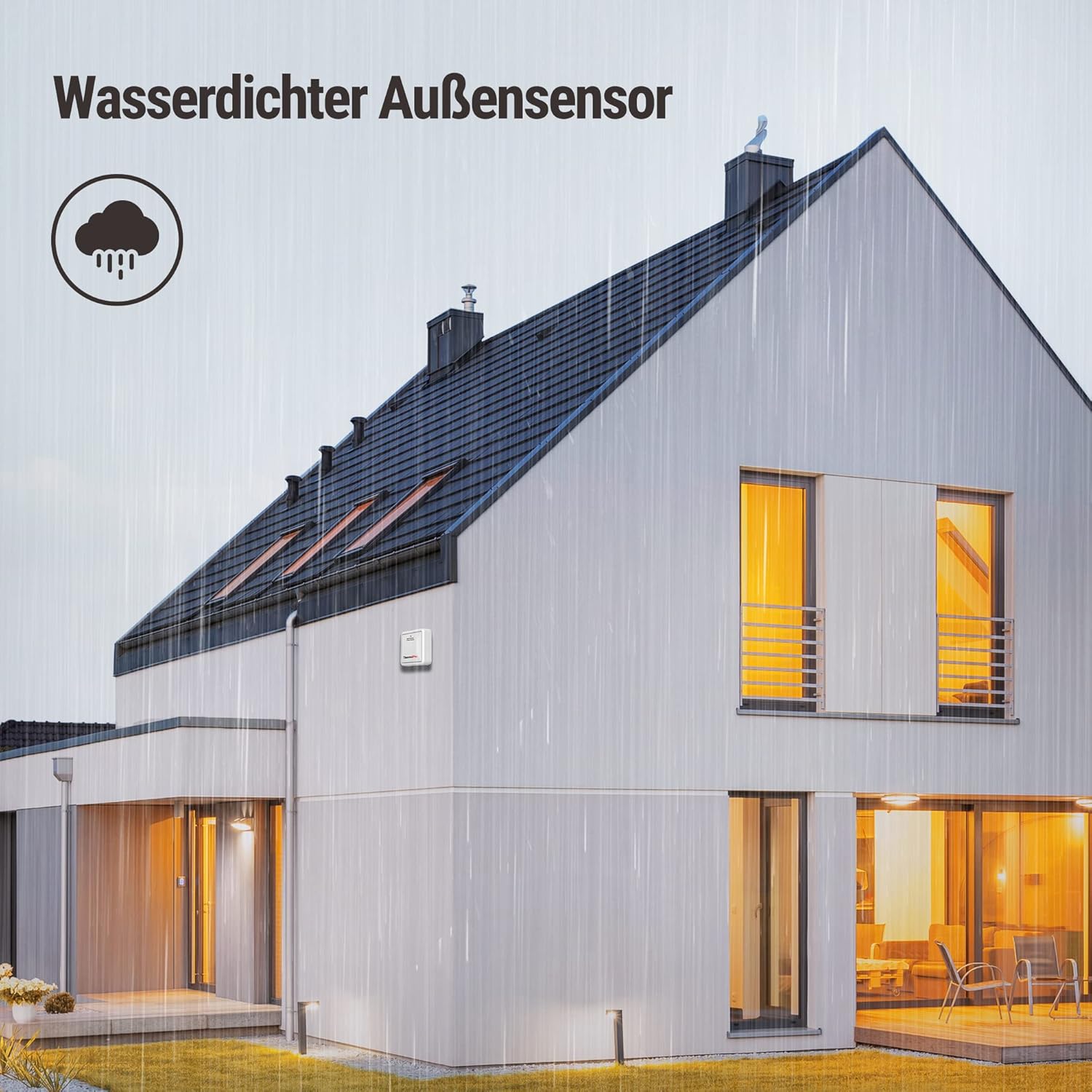 Thumbnail 6 de ThermoPro TP200 Funk-Thermometer für 2 Räume mit Außensensor (TP200)