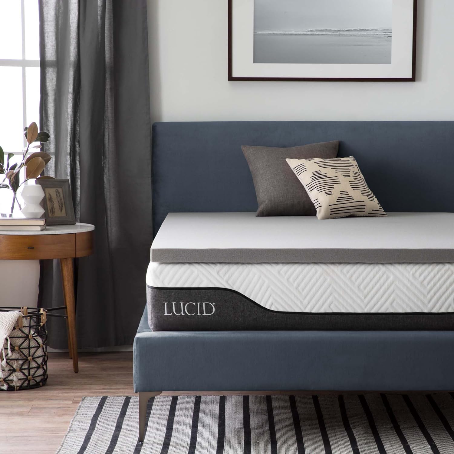 Detalle 2 de LUCID Topper 5 cm memory gel 80 x 190 cm