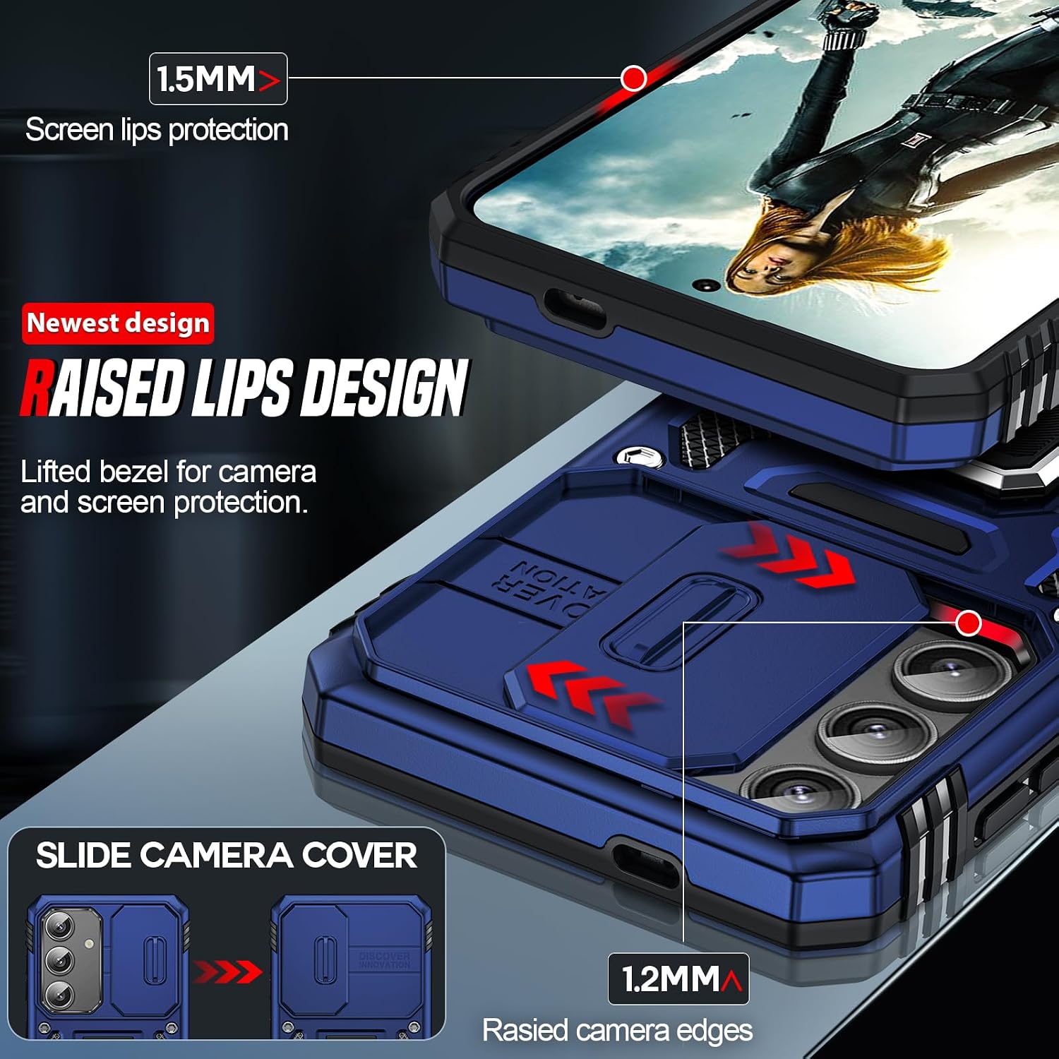 Detalle de Samsung Galaxy S25 case with camera slider