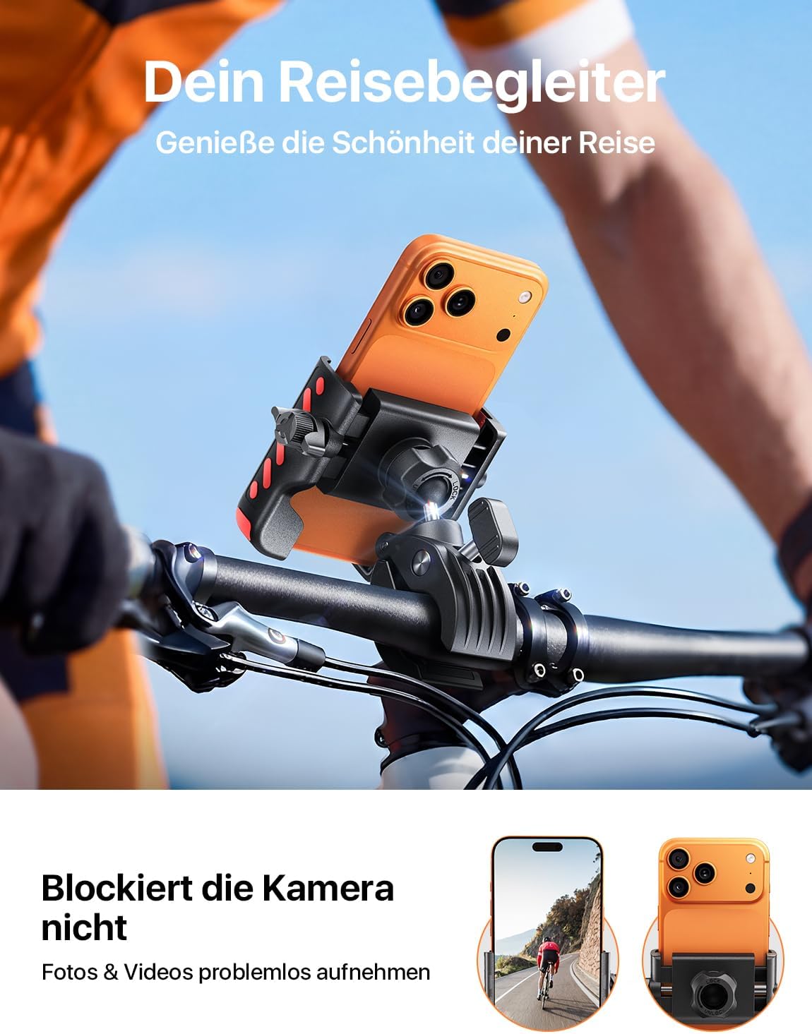 Detalle 2 de andobil Stabile Handyhalterung Fahrrad 360°