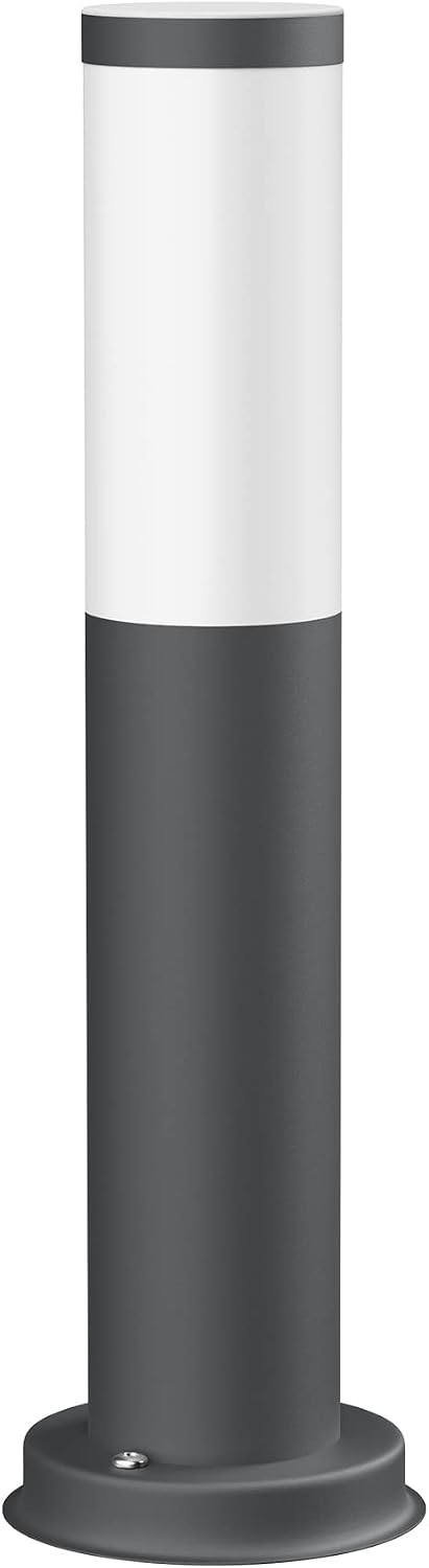 Detalle de PORU Paletto luminoso per uso esterno IP44 39 cm, Antracite con lampada E27 471 lm