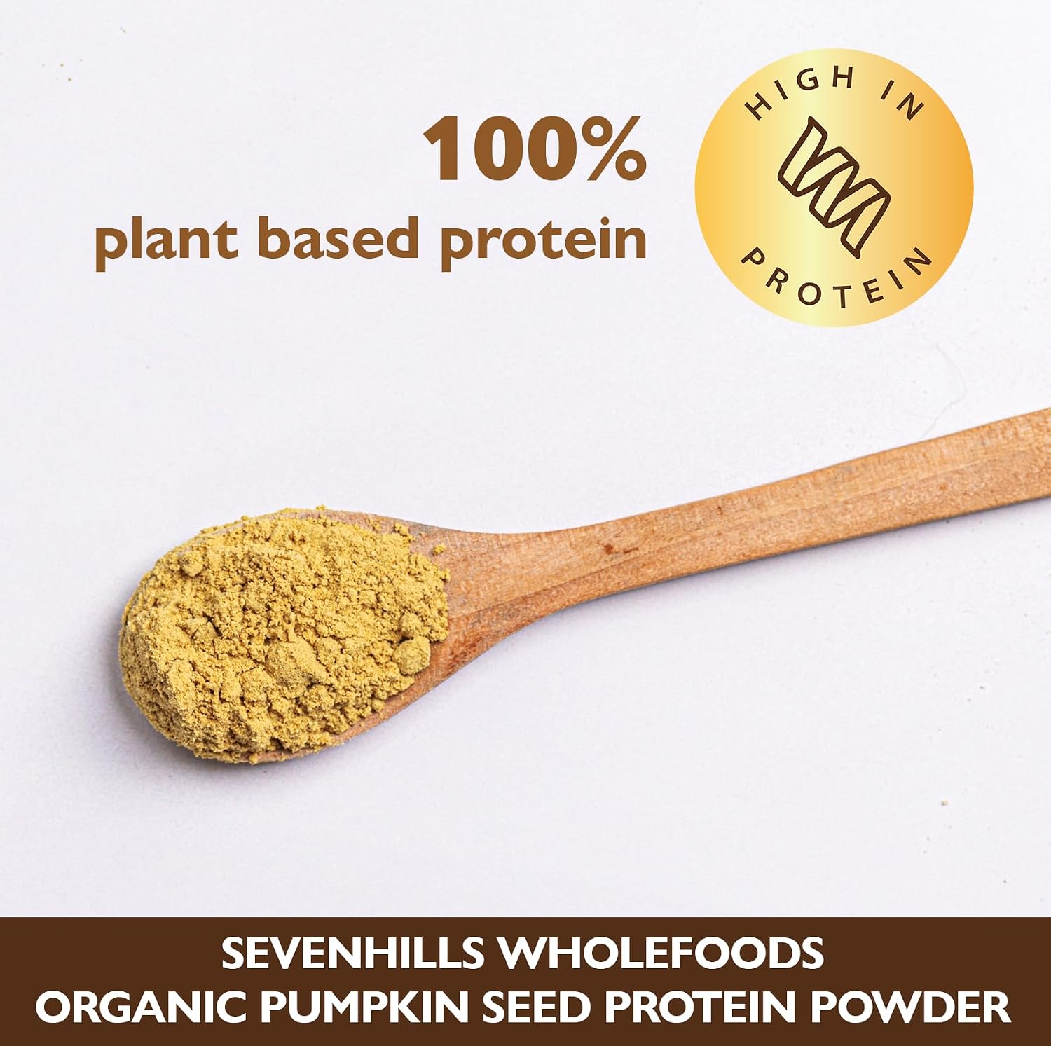 Detalle 1 de Sevenhills Wholefoods Pumpkin Seed Protein 900 g🥣