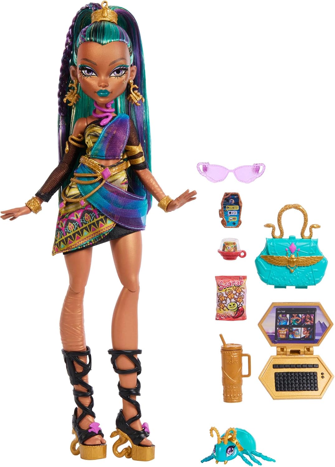 Thumbnail 5 de Monster High Nefera De Nile bambola 4+ anni