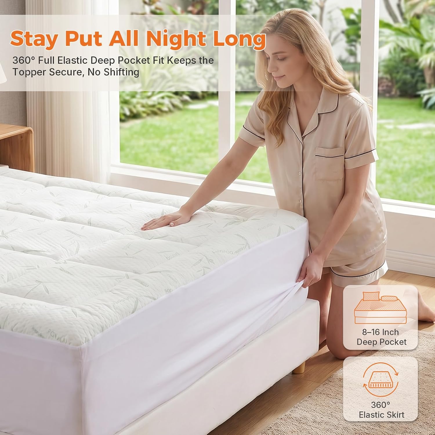 Detalle 1 de Sweetcrispy Mattress Topper 3-Inch