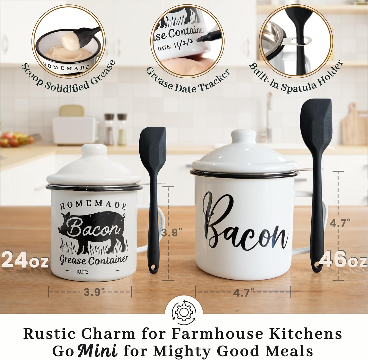 Thumbnail 2 de Ayerphalo Bacon Grease Container 24oz 🥓