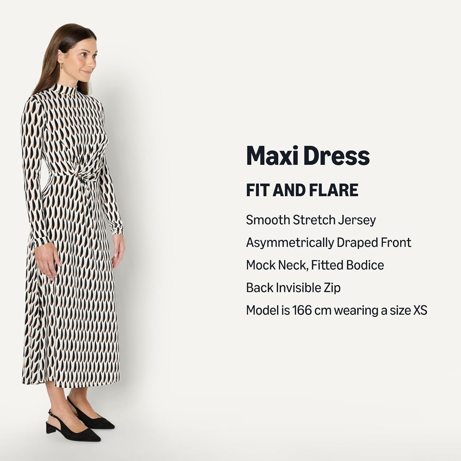Thumbnail 3 de Amazon Essentials women’s fit and flare long-sleeved short maxi dress