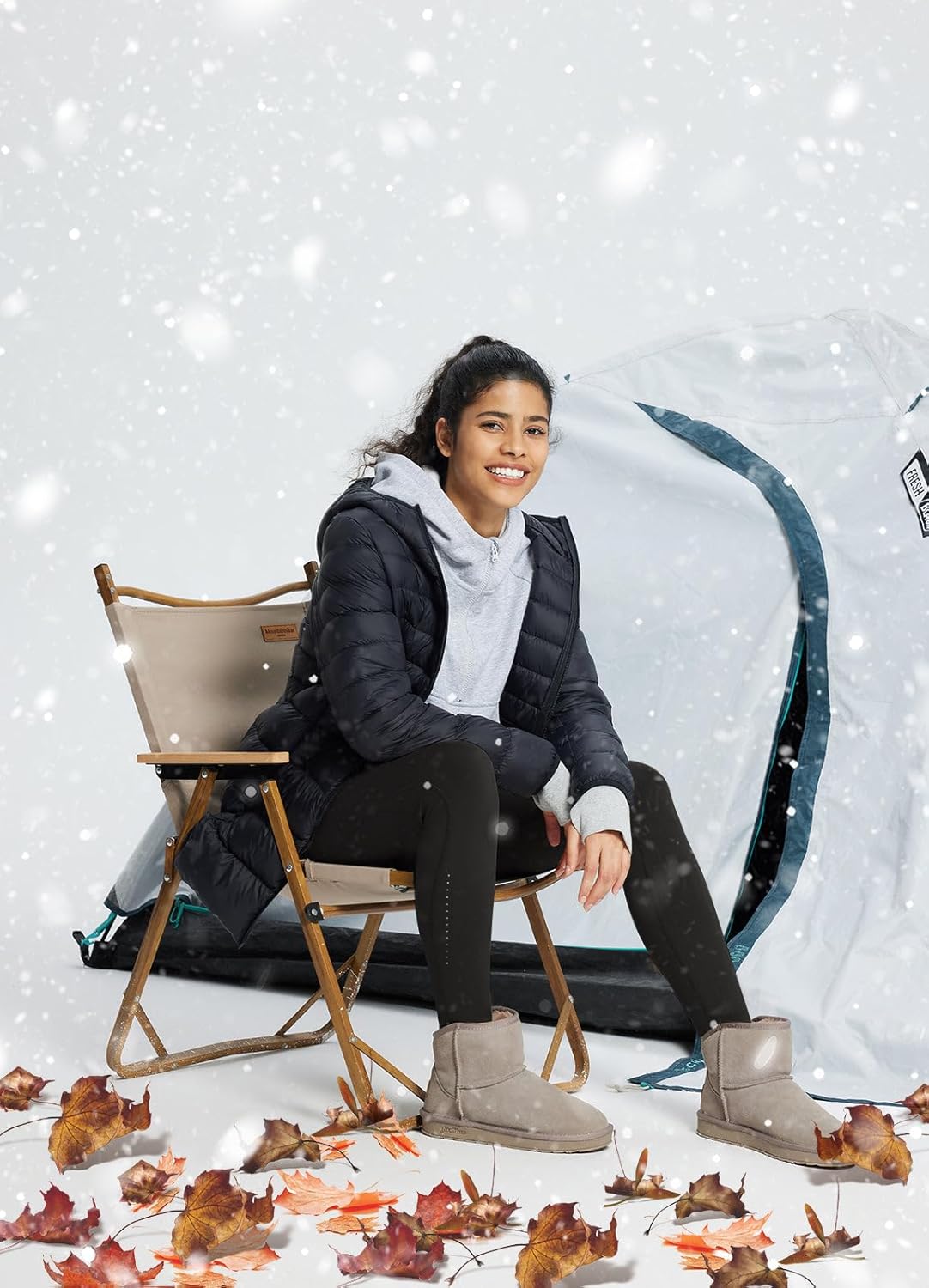 Thumbnail 1 de baleaf Women's Fleece Leggings High-Waisted, Water-Resistant