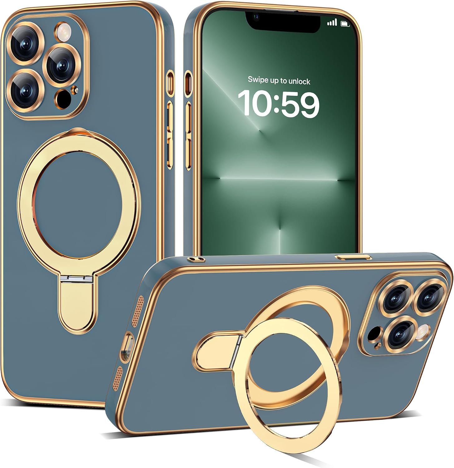 ETPESOK 1-EE-AKN-iphone13PM-SZCX-HL Case for iPhone 13 Pro Max, Magnetic Stand