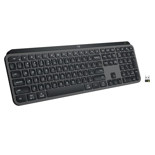 Detalle de Logitech MX Keys S Wireless Keyboard Low Profile Fluid Precise - Graphite