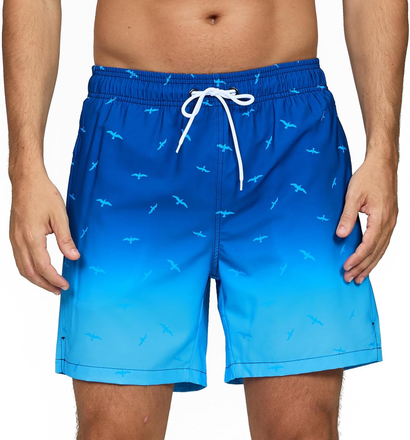 Detalle de Vorvowry Costume da Uomo per Mare e Fitness: calzoncini impermeabili e asciugatura rapida con tasche