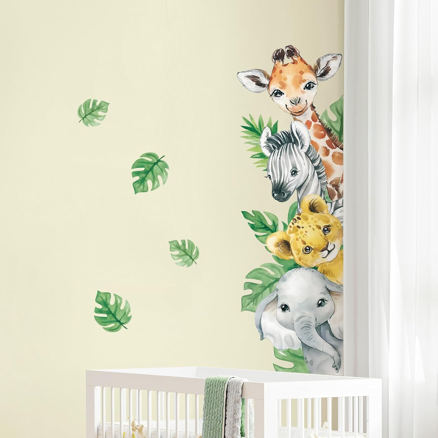 Thumbnail 6 de Tanlaby Dschungel Tier Wandsticker: Waldtiere für Kinderzimmer – abnehmbar & selbstklebend