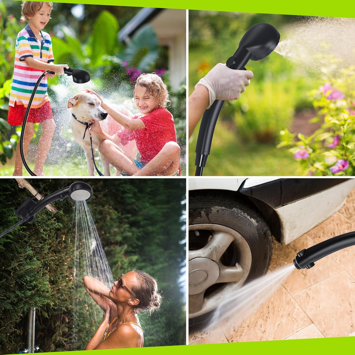 Thumbnail 1 de Spopal Portable Camping Shower with 6000mAh Battery: 4 Modes, LED Display, IPX7 Waterproof