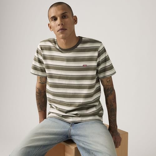 Thumbnail 2 de Levi's SS Original Hm tee Jen Stripe Maitake BR