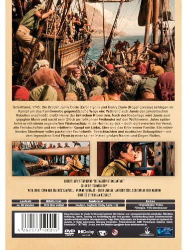 Thumbnail 1 de Der Freibeuter (The Master of Ballantrae) – Deutsche Erstveröffentlichung auf DVD von WME Film Klassiker