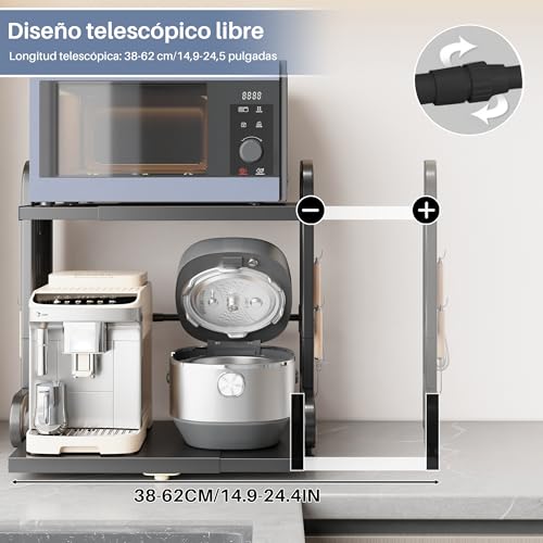 Thumbnail 3 de Ornestia Estante Extensible para Microondas: organización modular para la encimera
