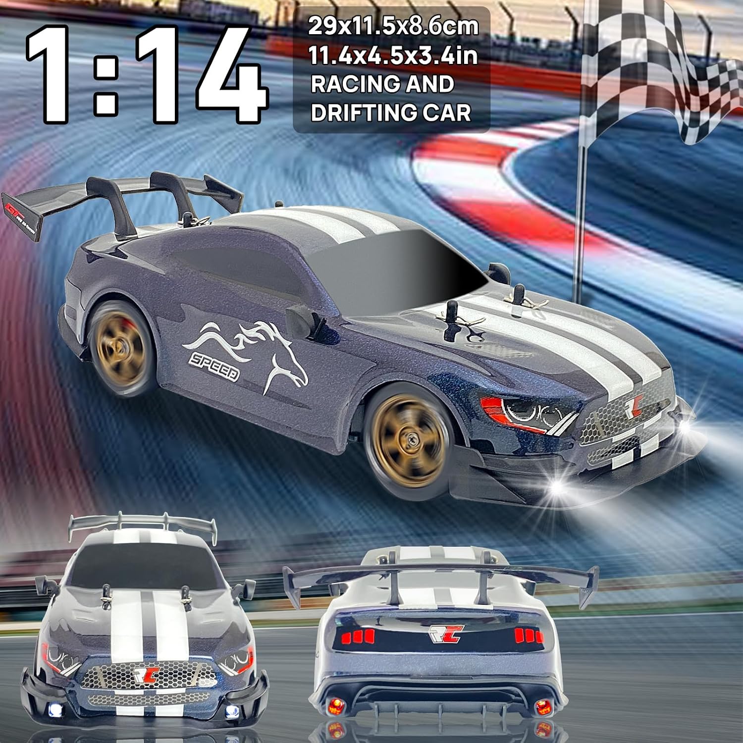 Thumbnail 4 de iBlivers Macchina Telecomandata Drift 1:14 4WD