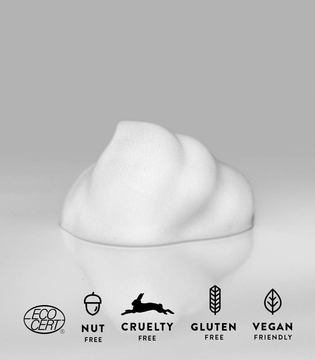 Detalle 2 de MÁDARA Organic Skincare Mousse Nettoyante Visage – 150 ml, à l'extrait d'Achillée millefeuille, vegan & Ecocert