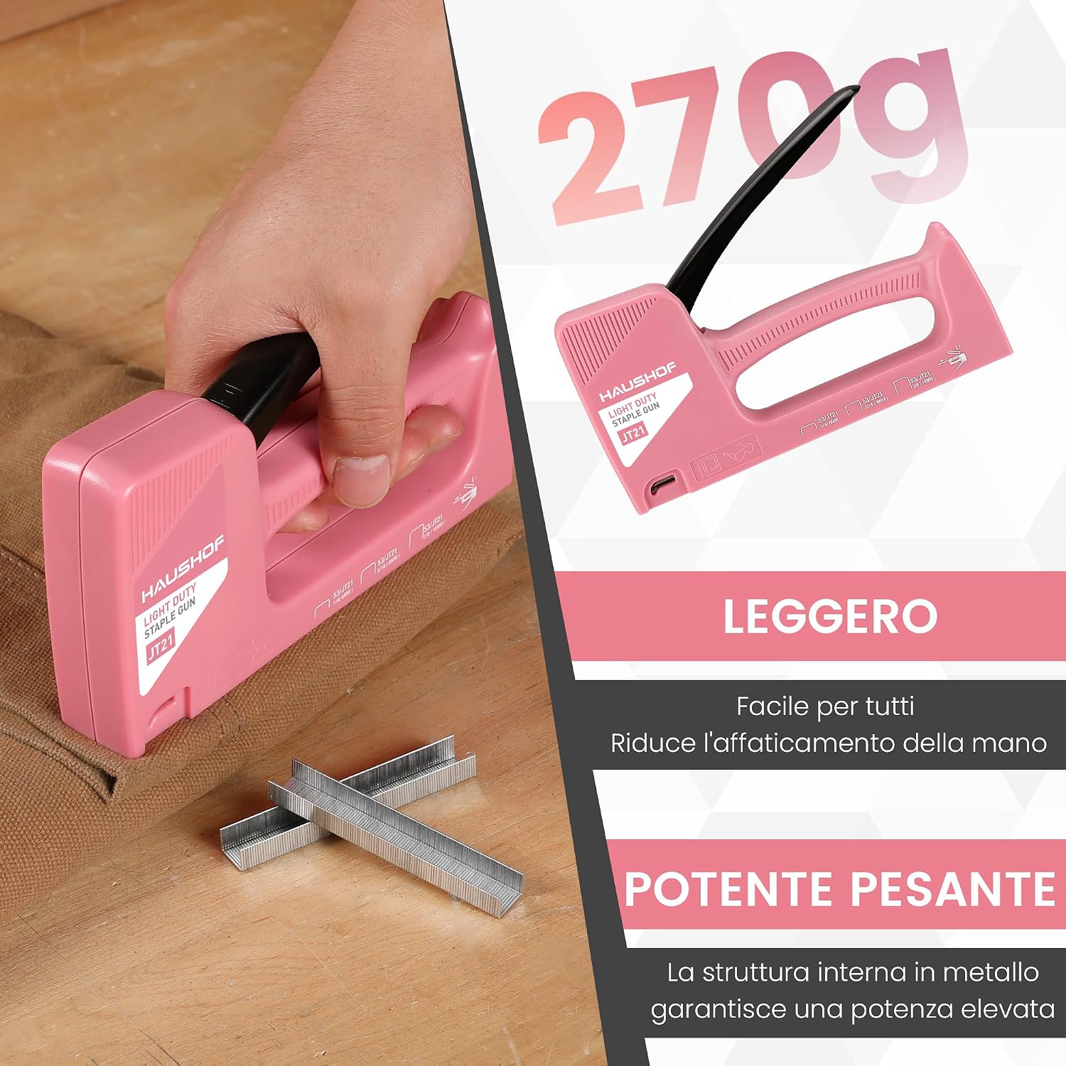 Thumbnail 4 de HAUSHOF Graffatrice Manuale 18 cm 800 graffette