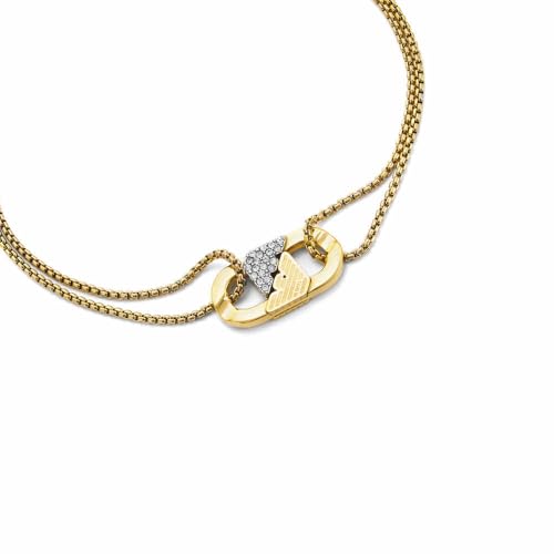 Thumbnail 1 de Emporio Armani Pulsera de mujer en acero inoxidable o latón con cierre de langosta en tono dorado