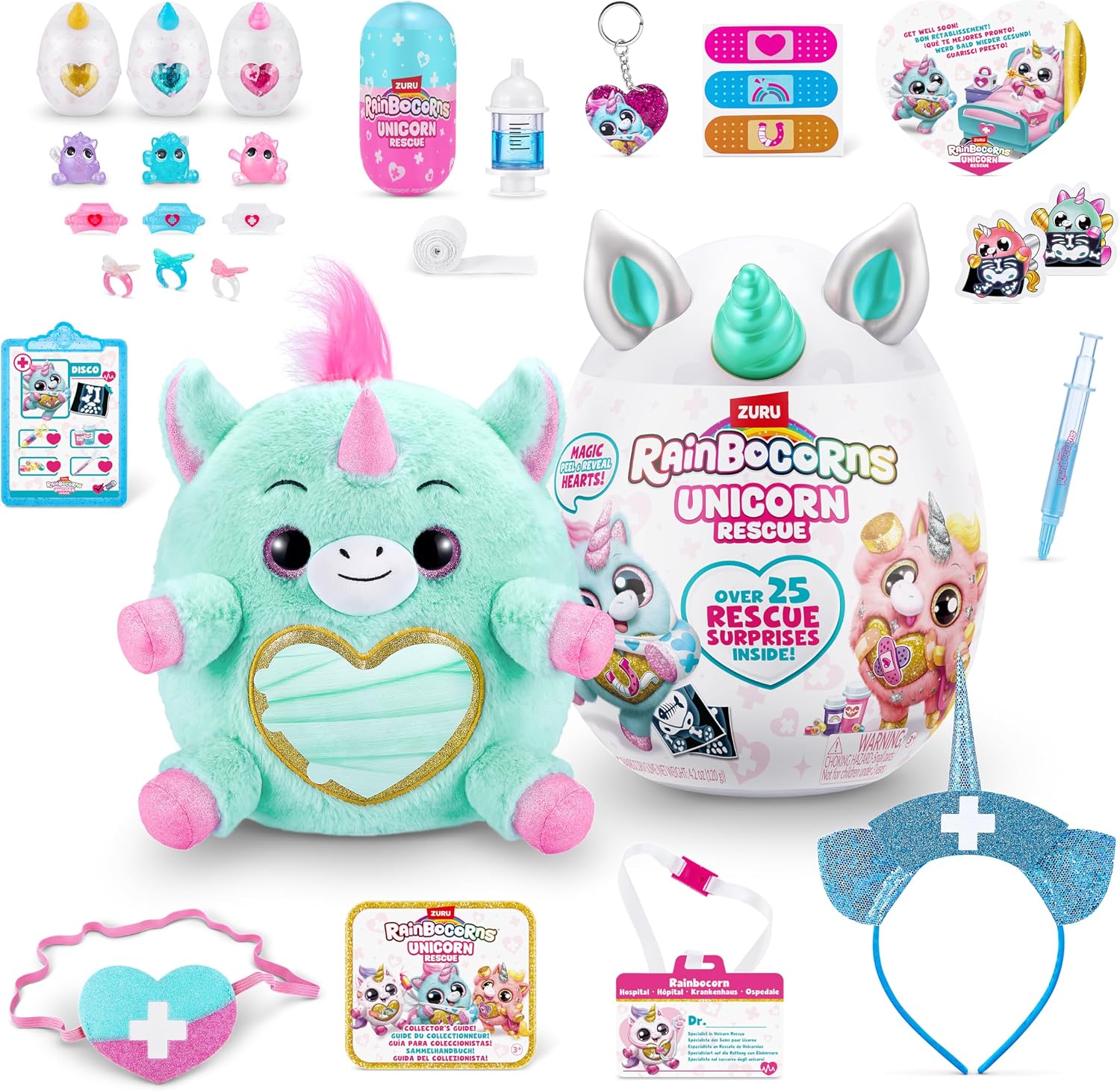 Detalle de Rainbocorns Disco 35 cm plush collectible
