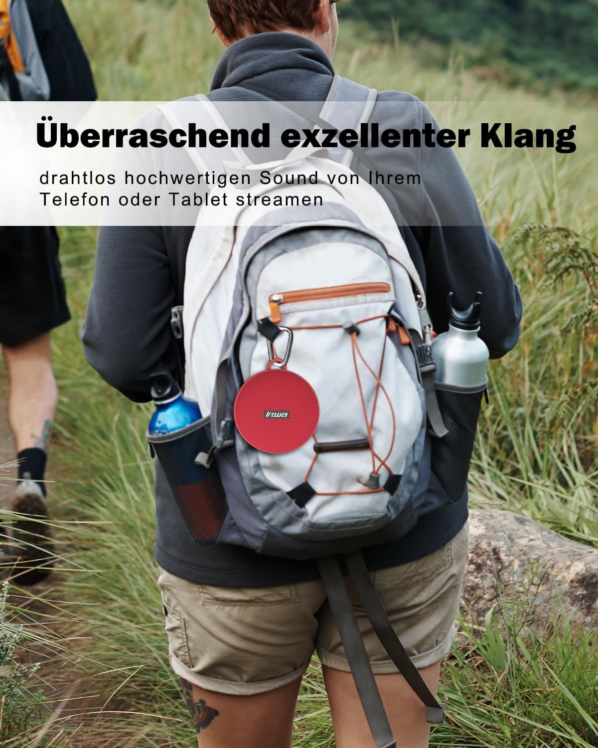 Thumbnail 3 de Inwa Bluetooth-Lautsprecher für Fahrrad – Tragbarer, wasserdichter Mini-Speaker mit Halterung, Mikrofon und erweitertem Bass