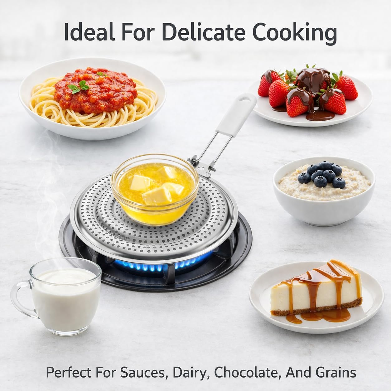 Detalle 1 de HIC Kitchen Heat Diffuser Stainless Steel