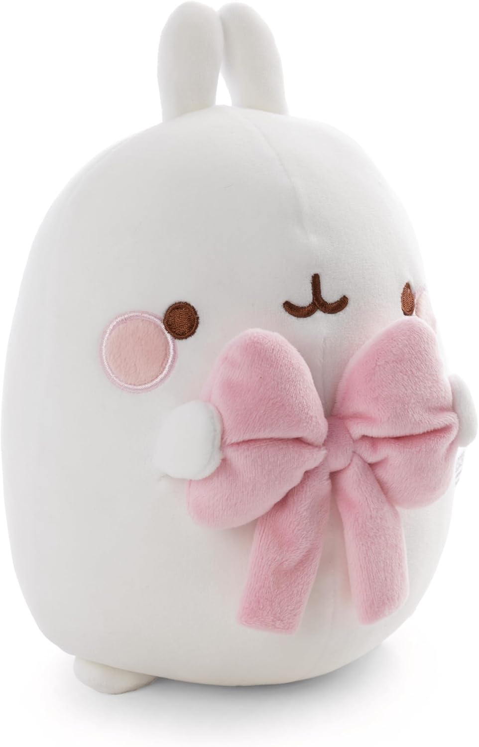 Detalle de NICI Molang 62786 – biała przytulanka 48 cm z kokardką