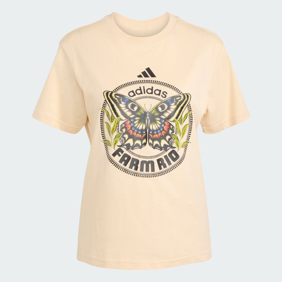Thumbnail 3 de Camiseta estampada adidas X FARM (beige)