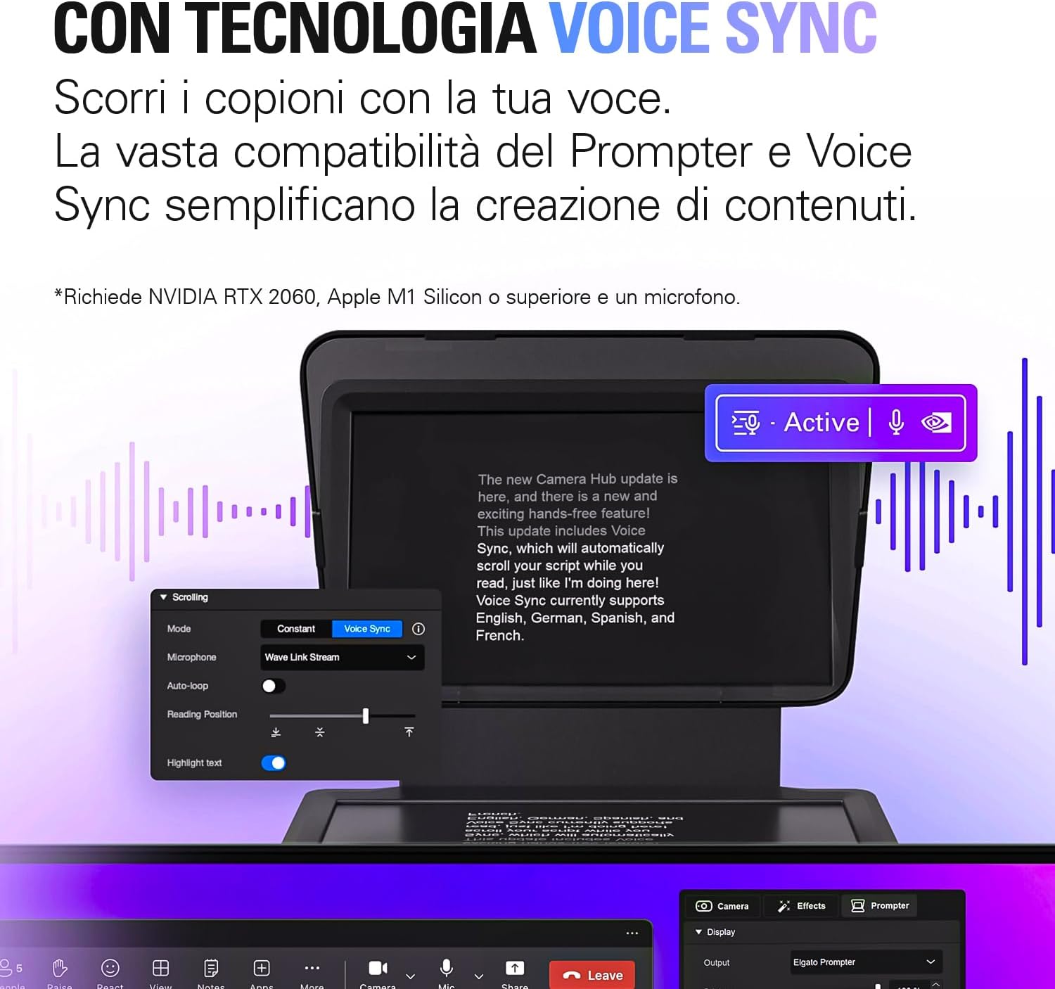 Thumbnail 6 de Elgato Prompter Teleprompter con schermo integrato