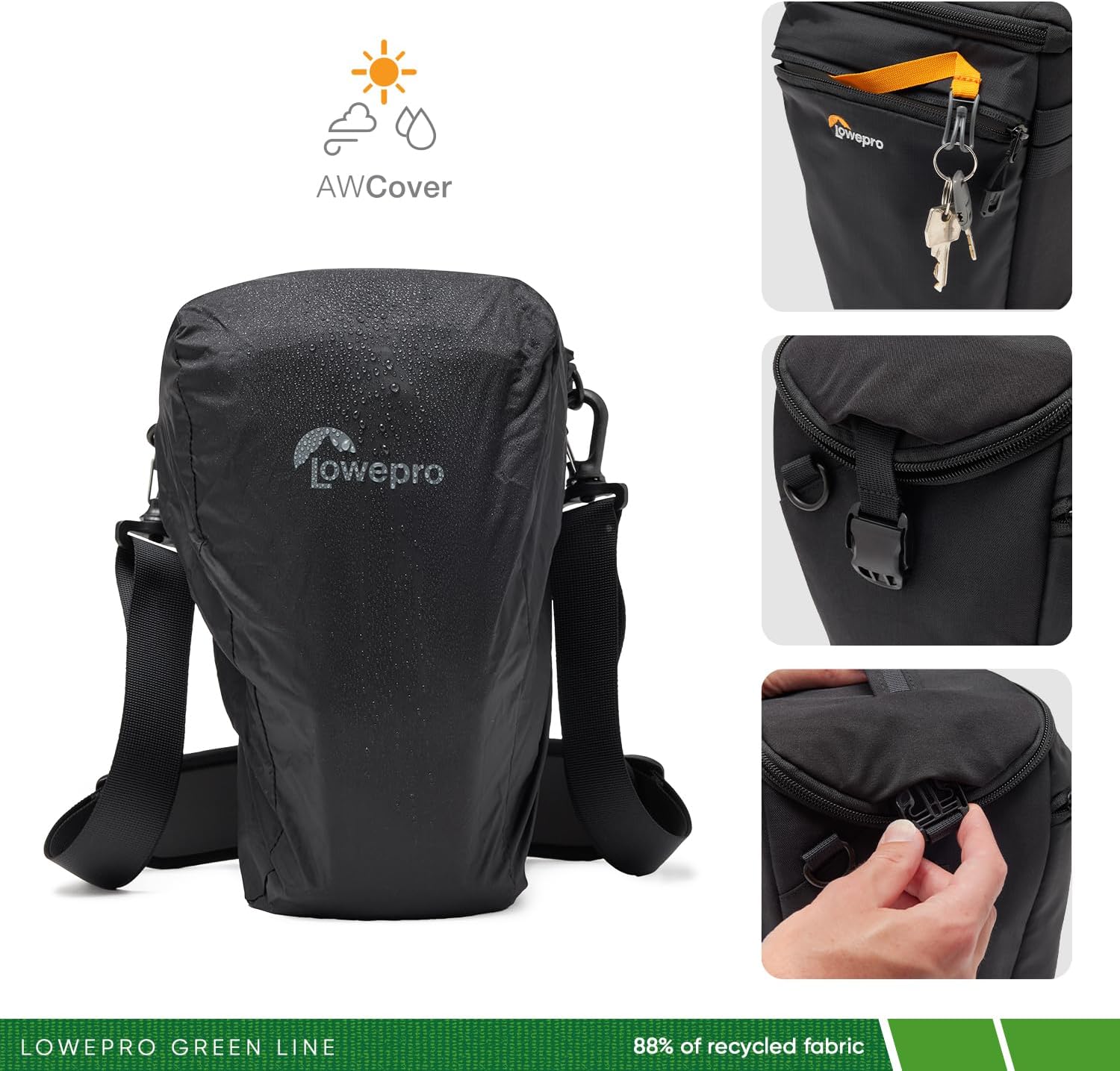 Thumbnail 4 de Lowepro ProTactic TLZ 70 Pro AW III: Borsa top-loader versatile per fotografo/videomaker