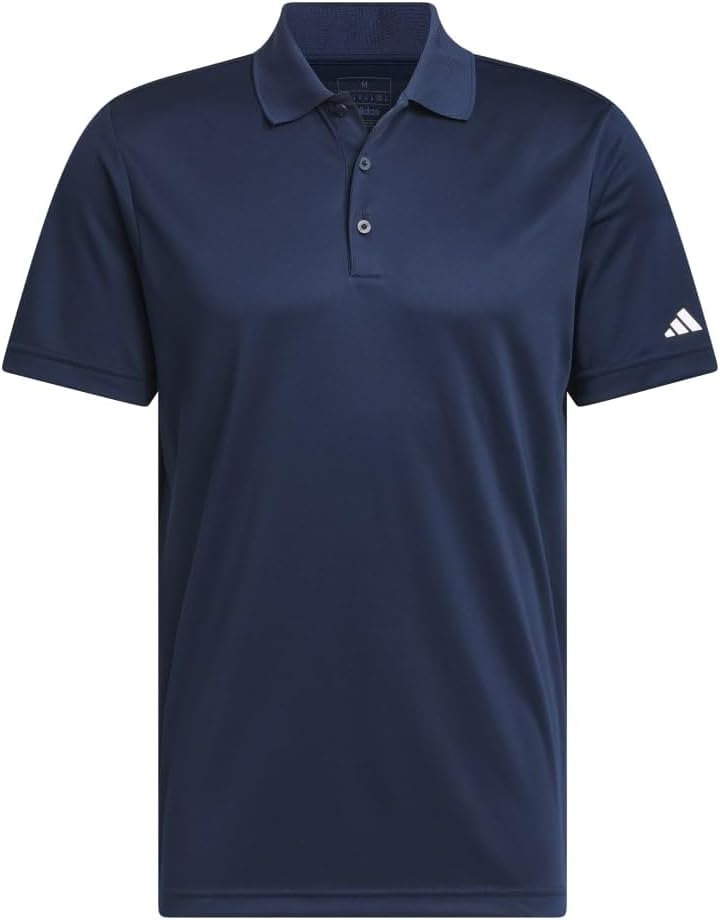 Detalle de adidas Men's Core Performance Primegreen Polo Shirt (Regular Fit, Three-Button)