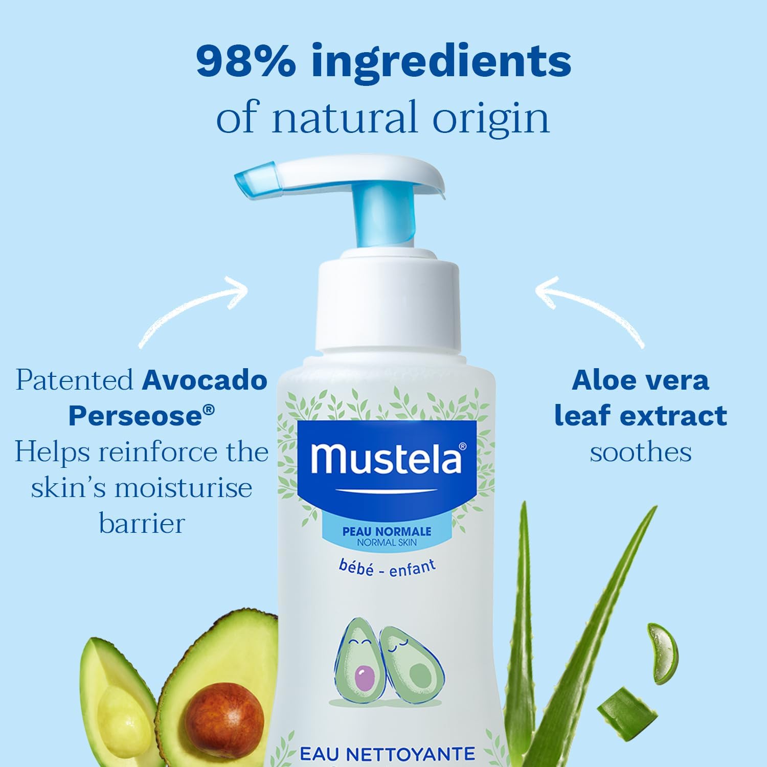 Thumbnail 1 de Mustela No Rinse Cleansing Water for Baby, 300ml