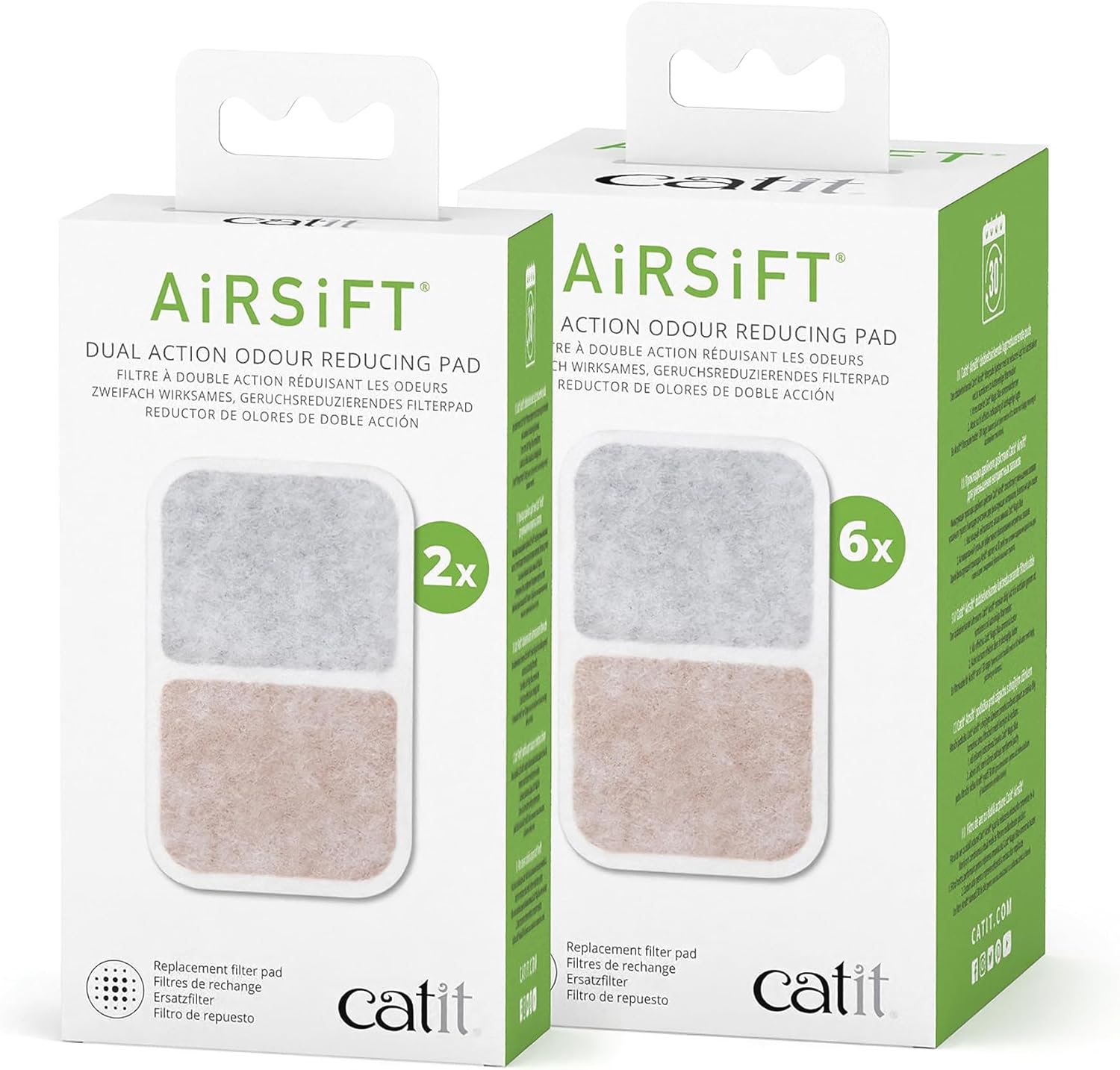 Detalle de Catit AiRSiFT - Confezione da 6 pastiglie antiodore per lettiera