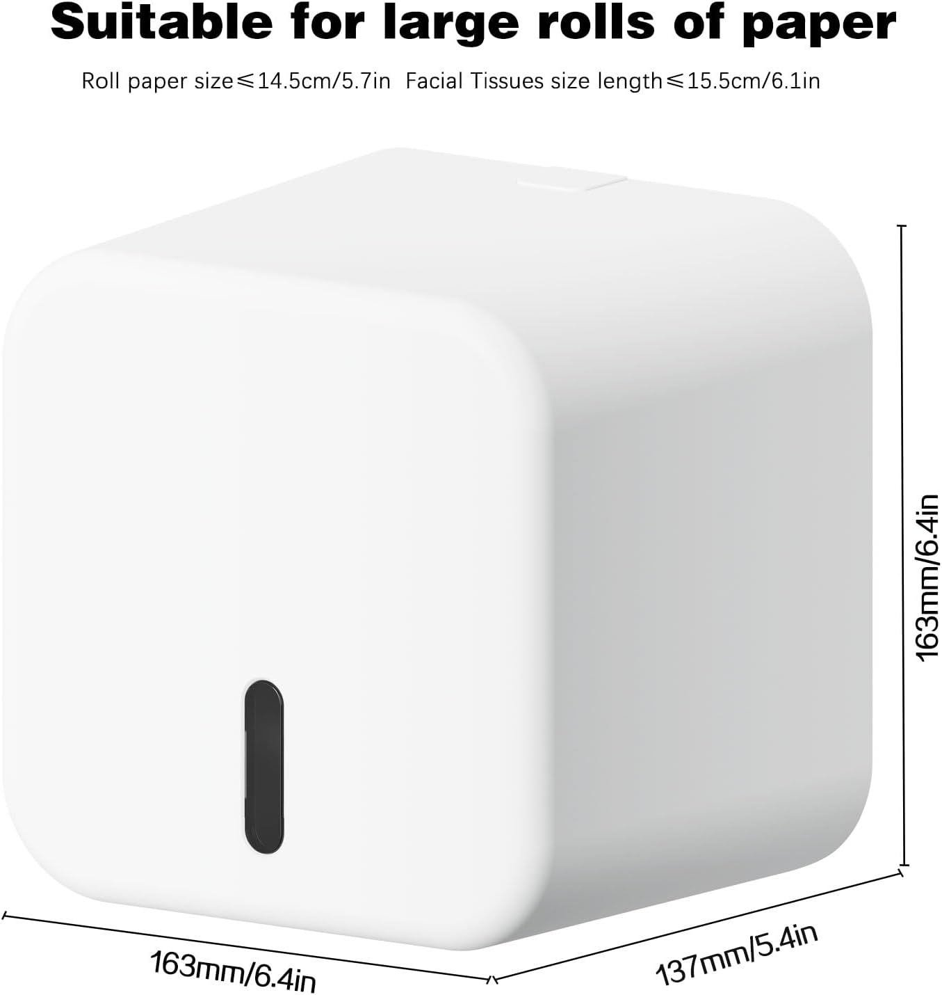 Thumbnail 4 de Colist porta rotolo di carta igienica autoadesivo da parete senza foratura (impermeabile, antipolvere, “a prova di gatto”)