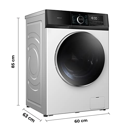 Detalle de Cecotec Lavadora 10 kg Bolero Dresscode 10500 Inverter A: eficiencia y vapor para hogares modernos