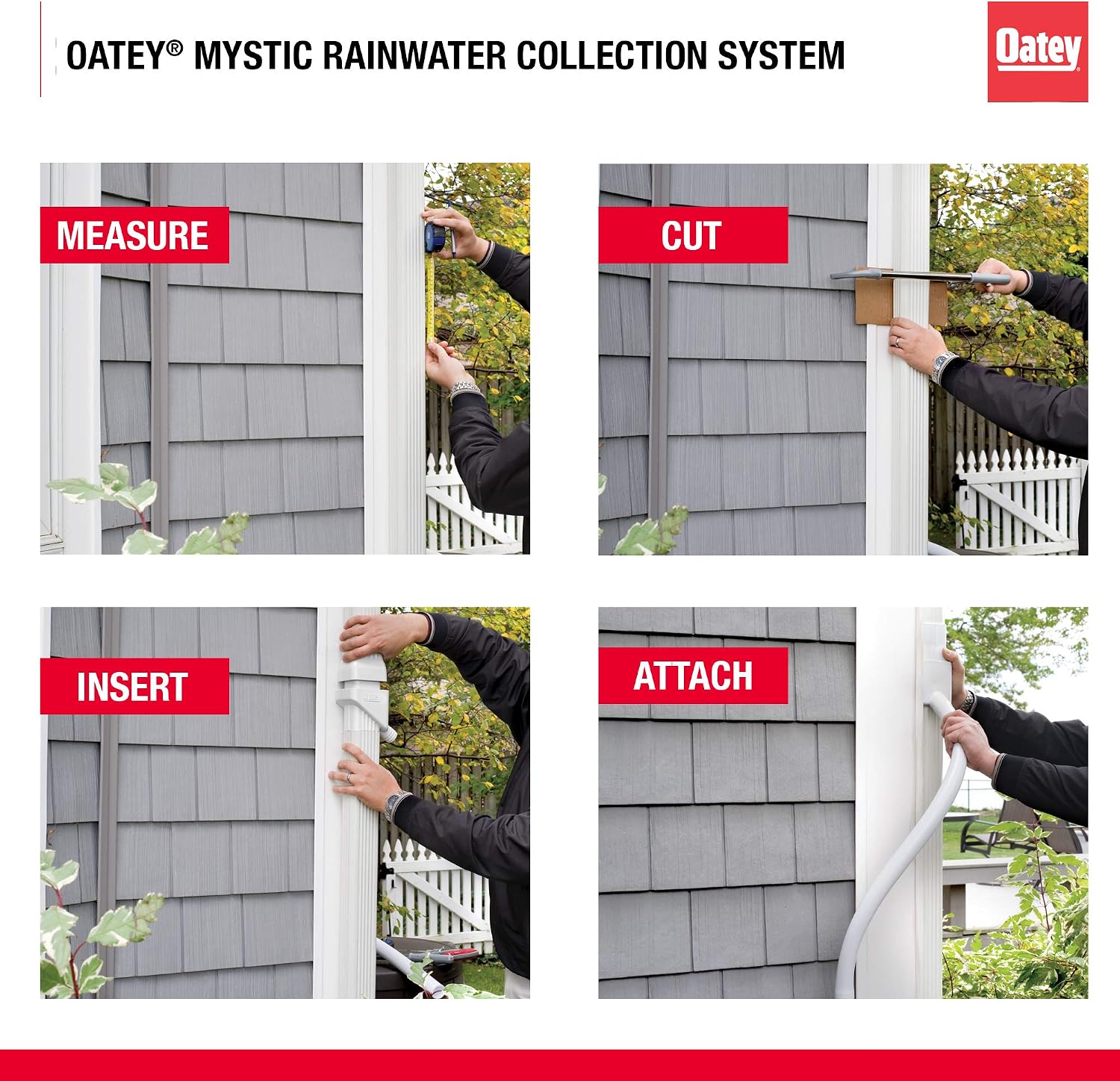 Detalle 2 de Oatey Rainwater Collection System, White
