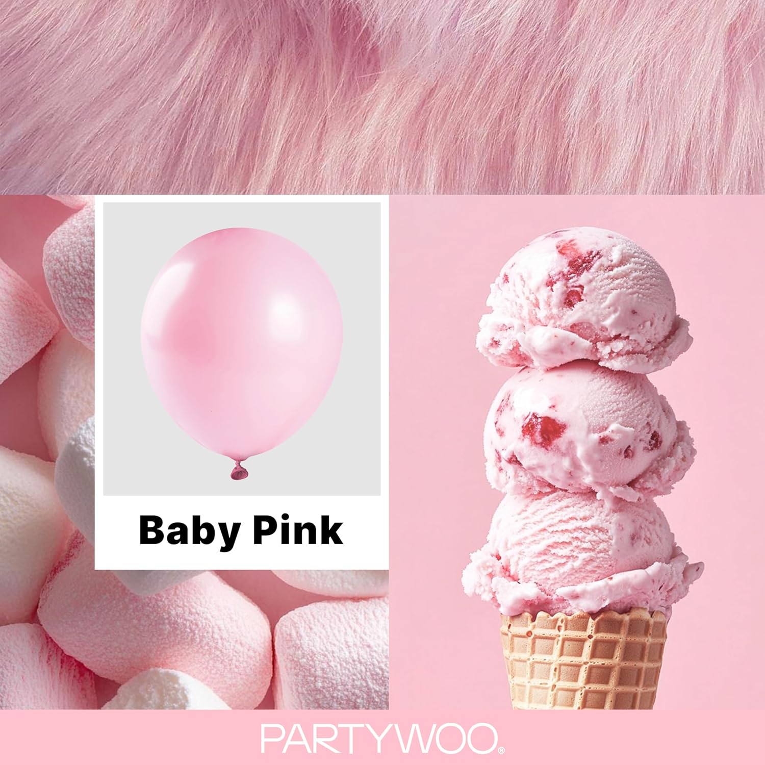Thumbnail 1 de PartyWoo Light Pink Balloons 85-Piece Pastel Baby Pink Balloon Arch Kit (18/12/10/5 Inch)