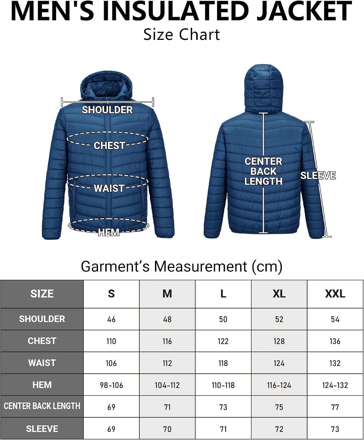 Thumbnail 5 de Outdoor Ventures Herren Steppjacke Wasserdichte Pufferjacke