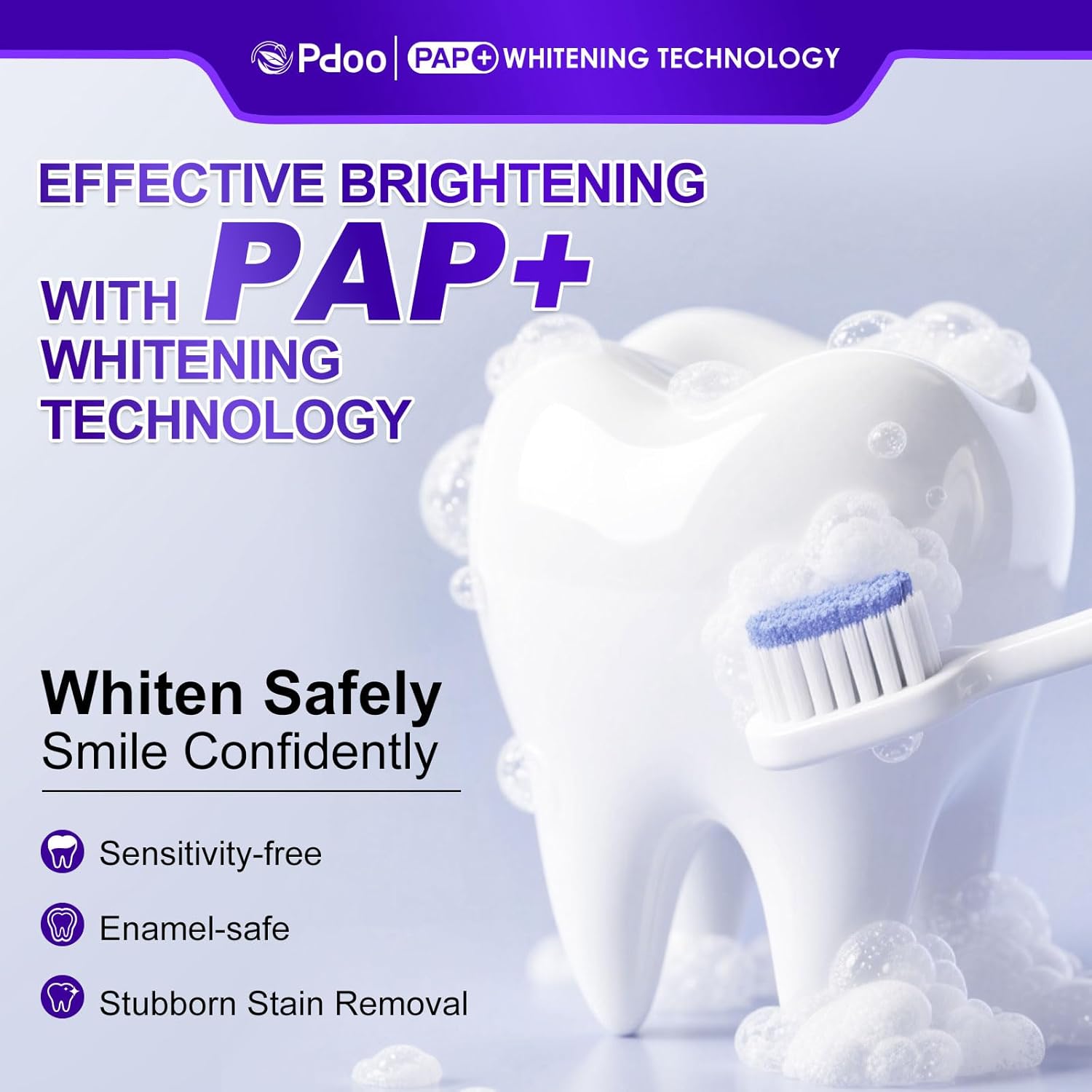 Thumbnail 1 de Teeth Whitening Powder Pap+ 40g – Effective, Enamel-Safe and Peroxide-Free Whitening at Home