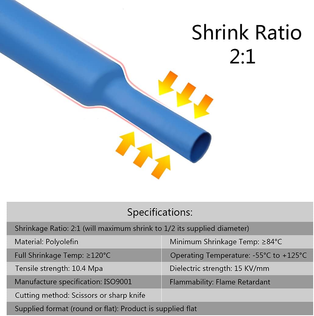Thumbnail 2 de Preciva 1200 Gaines thermorétractables – 12 tailles, 5 couleurs pour câbles et connexions