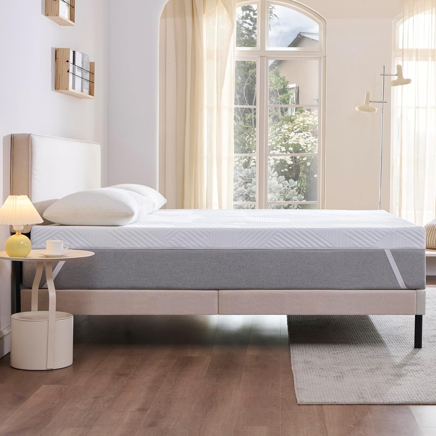 Thumbnail 6 de Twirest 7CM Single Memory Foam Mattress Topper with Gel and Removable Cover (90 x 190 cm)
