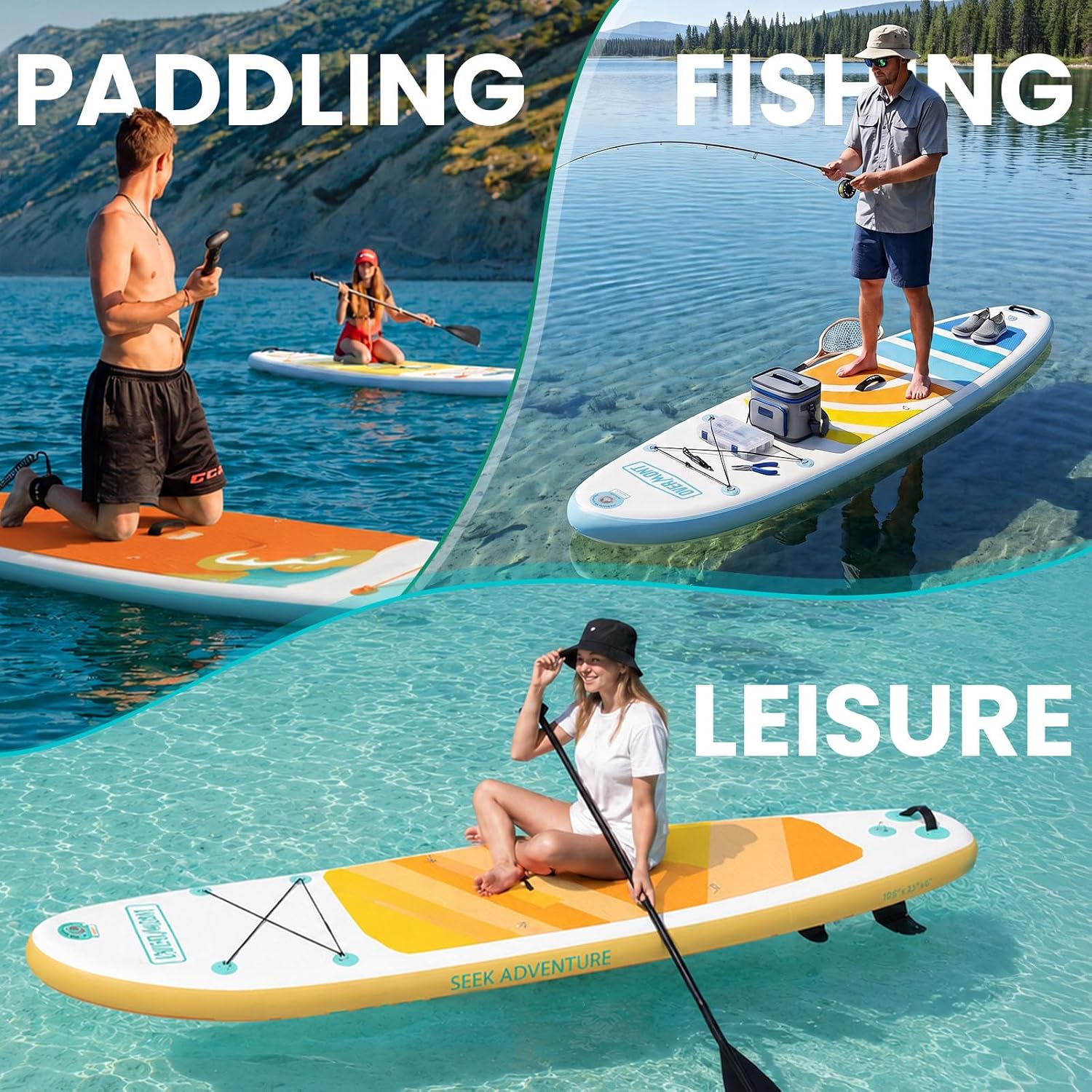 Detalle 2 de Overmont Inflatable Stand-Up Paddleboard 10'6